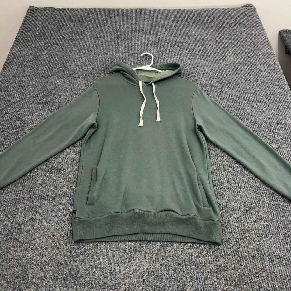 TravisMathew Hoodie Mens Green Modal Cotton Spandex Pullover Casual Golf Style